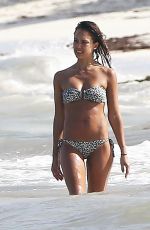 JESSICA ALBA in Bikini at a Beach in Mexico