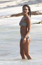 JESSICA ALBA in Bikini at a Beach in Mexico