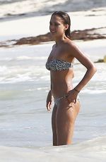 JESSICA ALBA in Bikini at a Beach in Mexico