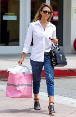 JESSICA ALBA Out Shopping in Santa Monica