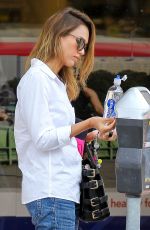 JESSICA ALBA Out Shopping in Santa Monica