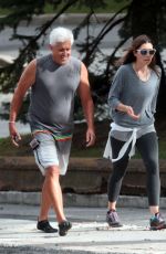 JESSICA BIEL Hiking in Mont-Royal in Montreal