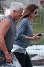JESSICA BIEL Hiking in Mont-Royal in Montreal