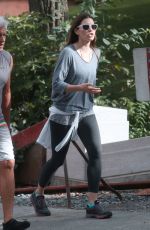 JESSICA BIEL Hiking in Mont-Royal in Montreal