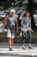JESSICA BIEL Hiking in Mont-Royal in Montreal