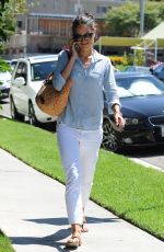 JORDANA BREWSTER Talking on Her Phone Out in West Hollywood