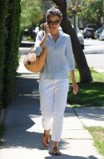 JORDANA BREWSTER Talking on Her Phone Out in West Hollywood