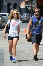 JUNO TEMPLE Heading to a Gym in Soho
