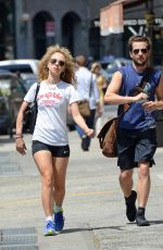 JUNO TEMPLE Heading to a Gym in Soho