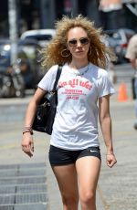 JUNO TEMPLE Heading to a Gym in Soho