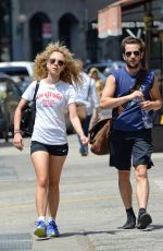 JUNO TEMPLE Heading to a Gym in Soho