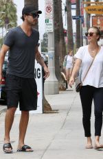 KALEY CUOCO and Ryan Sweeting Out for Lunch in Venice