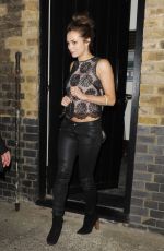 KARA TOINTON Leaves Chiltern Firehouse in London