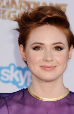 KAREN GILLAN at Guardians of the Galaxy Premiere in Hollywood