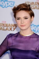 KAREN GILLAN at Guardians of the Galaxy Premiere in Hollywood
