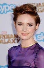 KAREN GILLAN at Guardians of the Galaxy Premiere in Hollywood