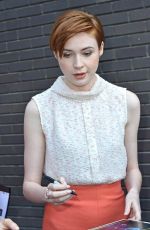 KAREN GILLAN Leaves ITV Studios in London