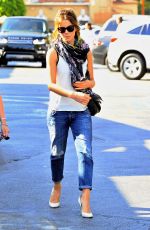 KATE BECKINSALE Out and About in Brentwood 1807