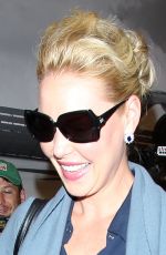 KATHERINE HEIGL Arrives at LAX Airport in Los Angeles