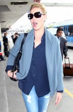 KATHERINE HEIGL Arrives at LAX Airport in Los Angeles