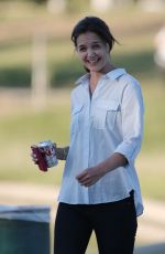 KATIE HOLMES on the Set of Woman in Gold in Los Angeles