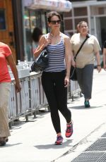 KATIE HOLMES Out and About in New York 3006