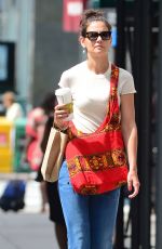 KATIE HOLMES Out and About in New York