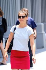 KATIE HOLMES Out Shopping in New York