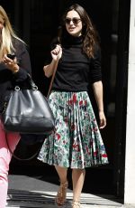 KEIRA KNIGHTLEY Arrives at BBC Radio 2 Studios in London