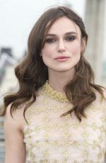 KEIRA KNIGHTLEY at Begin Again Photocall in London