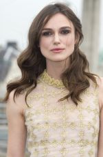 KEIRA KNIGHTLEY at Begin Again Photocall in London