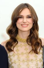 KEIRA KNIGHTLEY at Begin Again Photocall in London