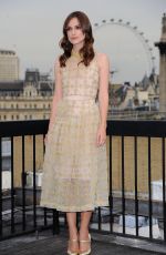 KEIRA KNIGHTLEY at Begin Again Photocall in London