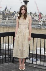 KEIRA KNIGHTLEY at Begin Again Photocall in London
