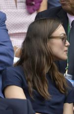 KEIRA KNIGHTLEY at Wimbledon Tennis Championships