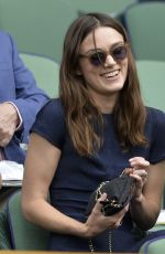 KEIRA KNIGHTLEY at Wimbledon Tennis Championships