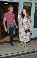 KEIRA KNIGHTLEY Leaves Quo Vadis Restaurant in London