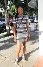 KEKE PALMER Arrives at Fig & Olive in Los Angeles