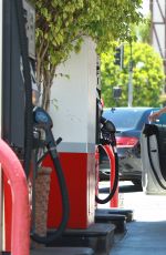 KELLY BROOK at a Gas Station in Los Angeles