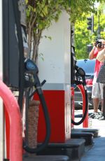 KELLY BROOK at a Gas Station in Los Angeles