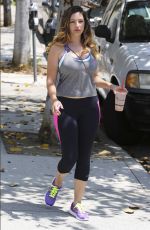 KELLY BROOK Heading to a Gym in West Hollywood