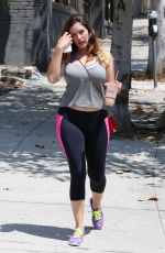 KELLY BROOK Heading to a Gym in West Hollywood