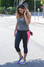 KELLY BROOK Heading to a Gym in West Hollywood