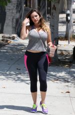 KELLY BROOK Heading to a Gym in West Hollywood