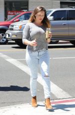 KELLY BROOK in Ripped Jeans Out in Beverly Hills