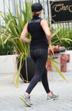 KELLY BROOK in Tghts Leaves a Gym in Santa Monica