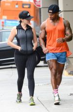KELLY BROOK in Tghts Leaves a Gym in Santa Monica