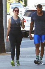 KELLY BROOK in Tights Leaves a Gym in West Hollywood