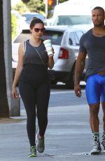 KELLY BROOK in Tights Leaves a Gym in West Hollywood