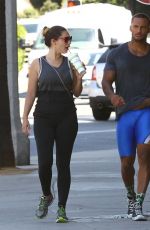 KELLY BROOK in Tights Leaves a Gym in West Hollywood
